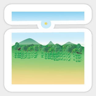 Mountain View Sticker